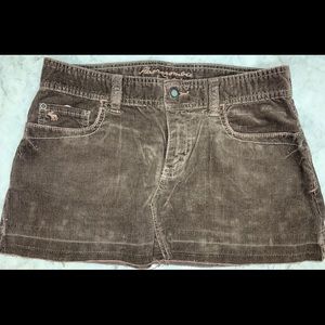 Abercrombie and Fitch vintage brown corduroy mini